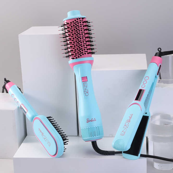 ENZO 3 en 1 brosse à Air chaud chauffage peigne à cheveux