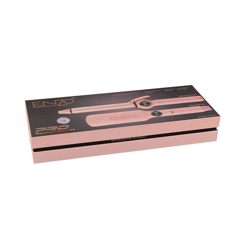 ENZO PRO Hair Straightener And Curler Set