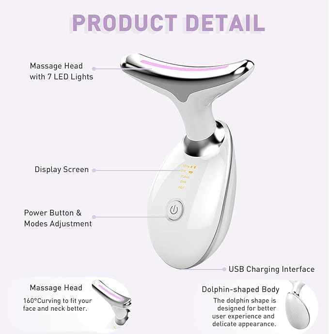 Masseur électrique de cou et visage, Lifting du visage pour femmes