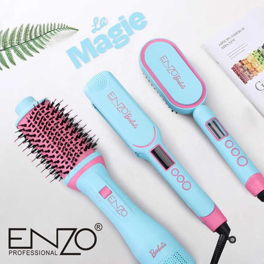 ENZO 3 en 1 brosse à Air chaud chauffage peigne à cheveux