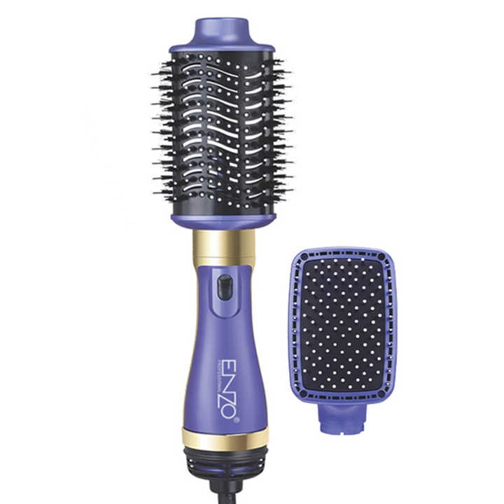 Brosse Sèche-Cheveux ENZO – Coiffage 2-en-1 Professionnel