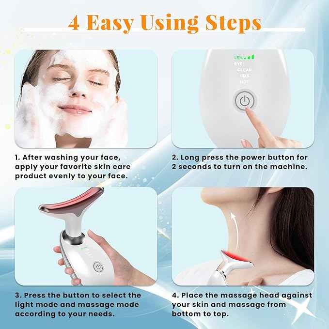 Masseur électrique de cou et visage, Lifting du visage pour femmes